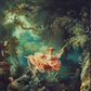 "The Swing" 1767 Artist: Jean-Honoré Fragonard | JadedGemShop X SingleAndPlacingDiamond Painting Kit