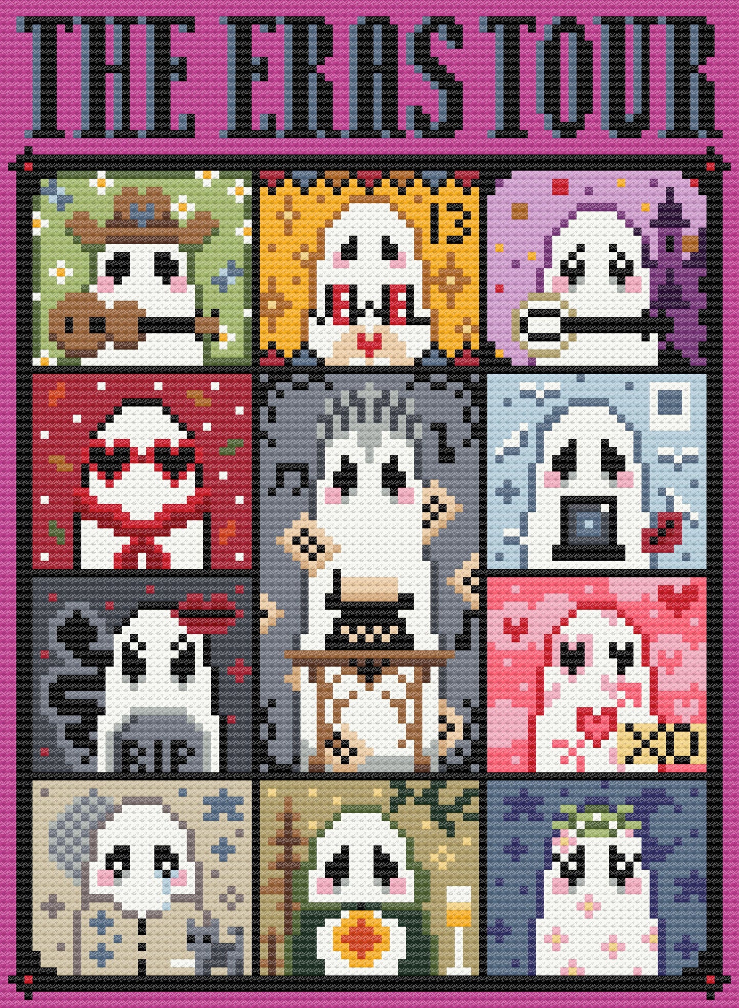 Ghost Of Eras Past | Pixel Charted | Ready to Ship