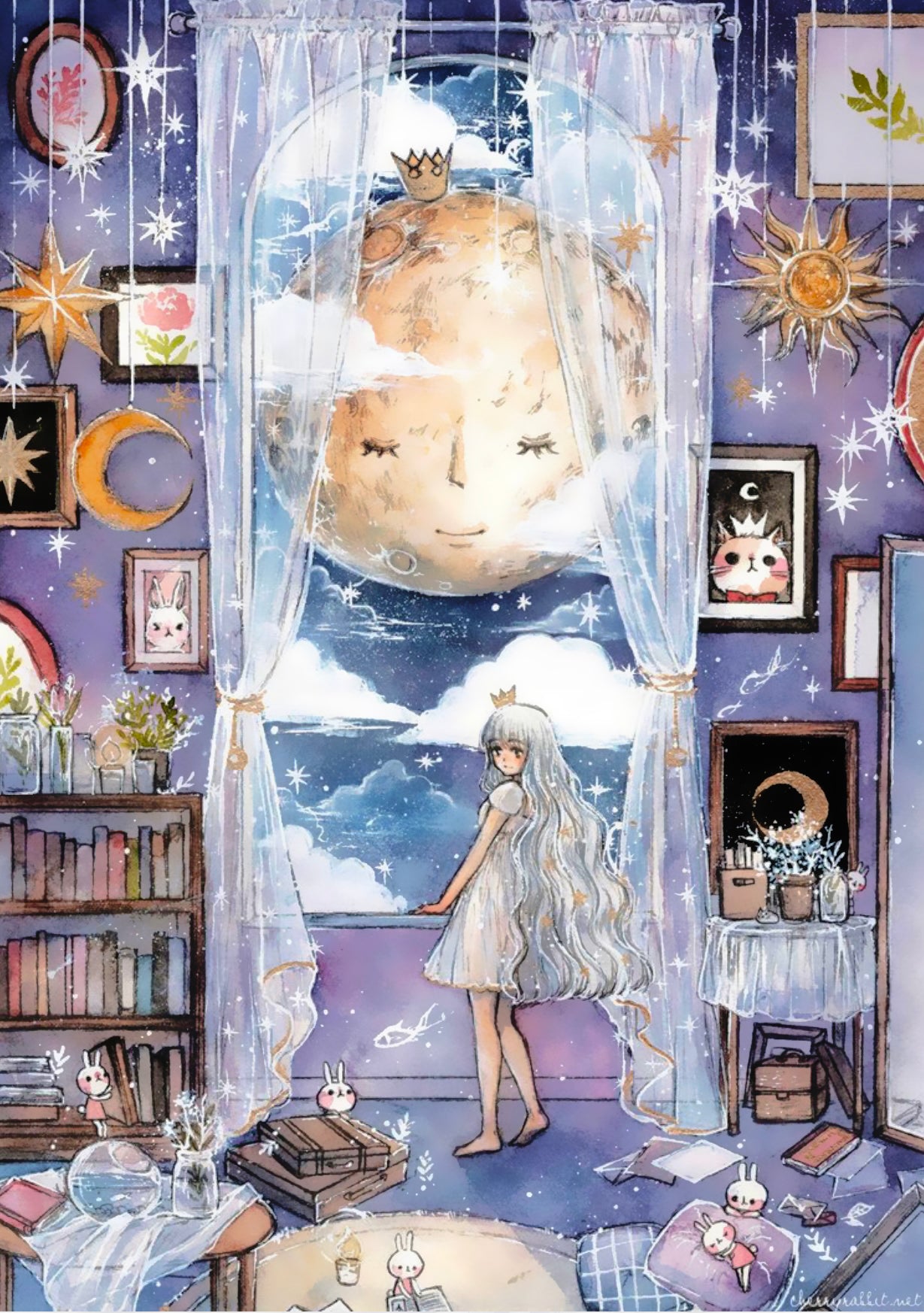 Goodnight Moon | Pixel Charted – Jaded Gem Shop