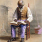 "Reading the Scriptures" 1074 Artist: Thomas Waterman Wood | JadedGemShop Diamond Painting Kit