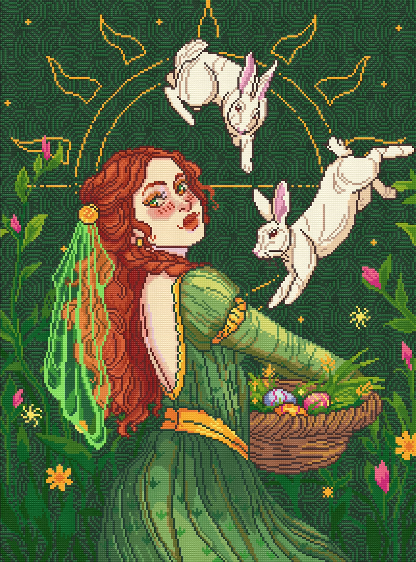 Spring Equinox | Pixel Charted | Ready To Ship