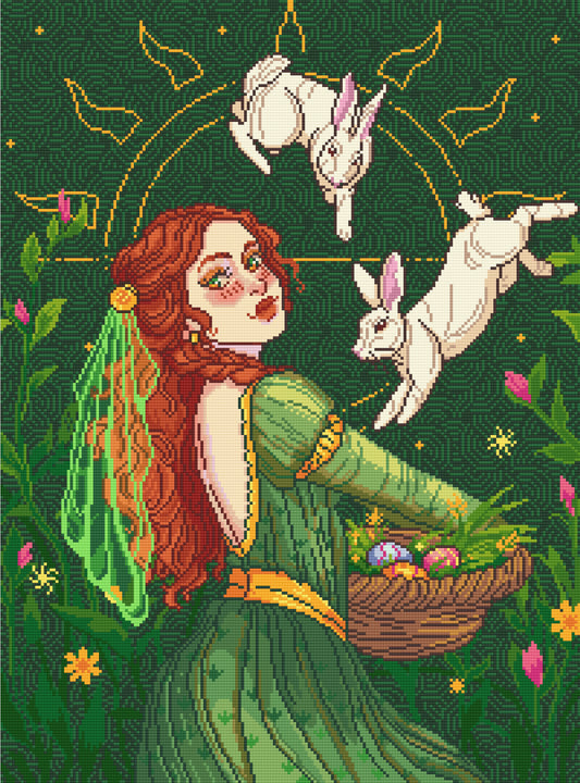 Spring Equinox | Pixel Charted | Ready To Ship