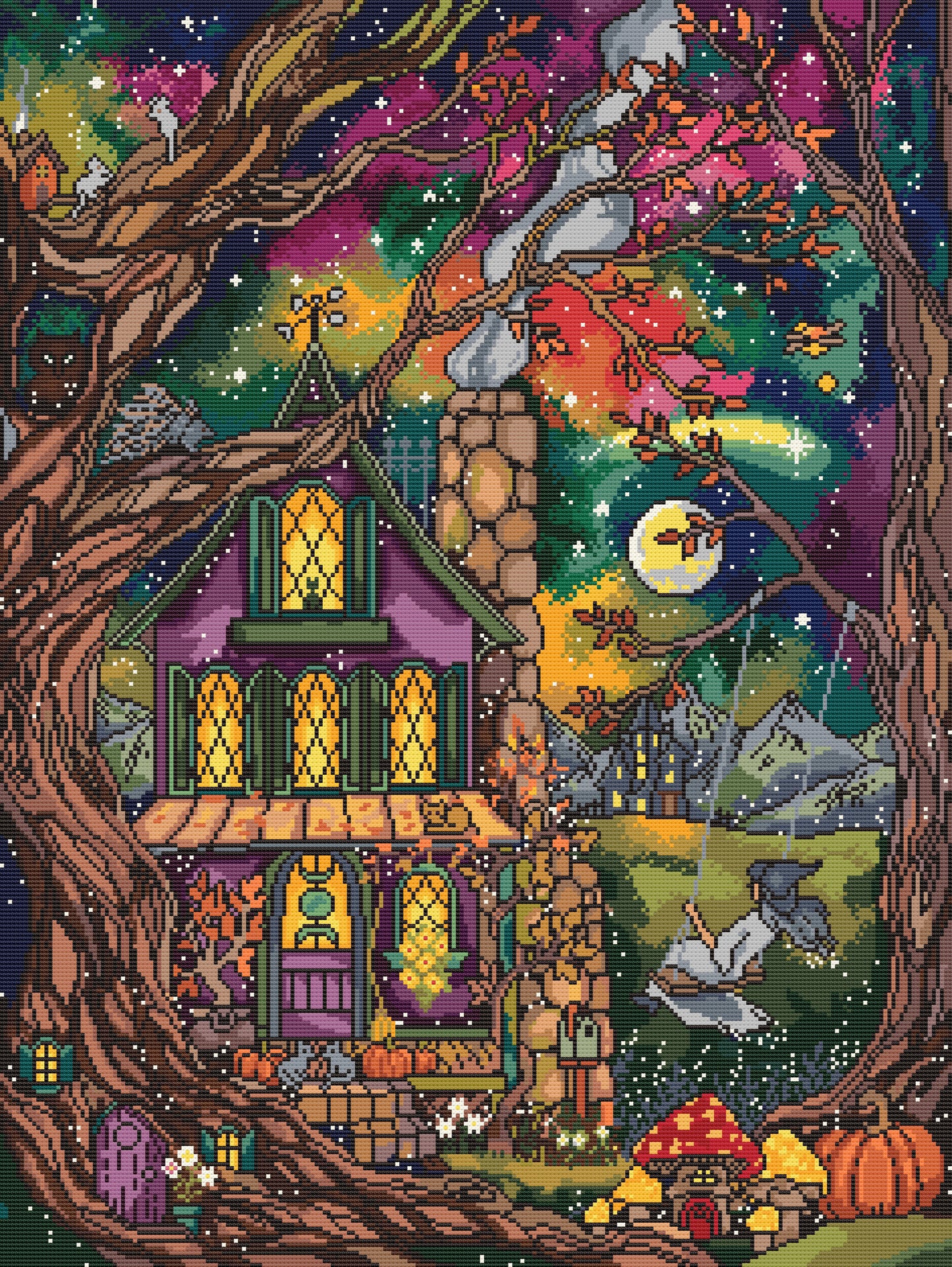 Otherworldly Night | Pixel Charted | Ready To Ship