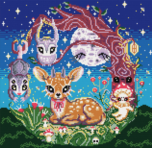 Little Deer And Forest Creatures | Pixel Charted