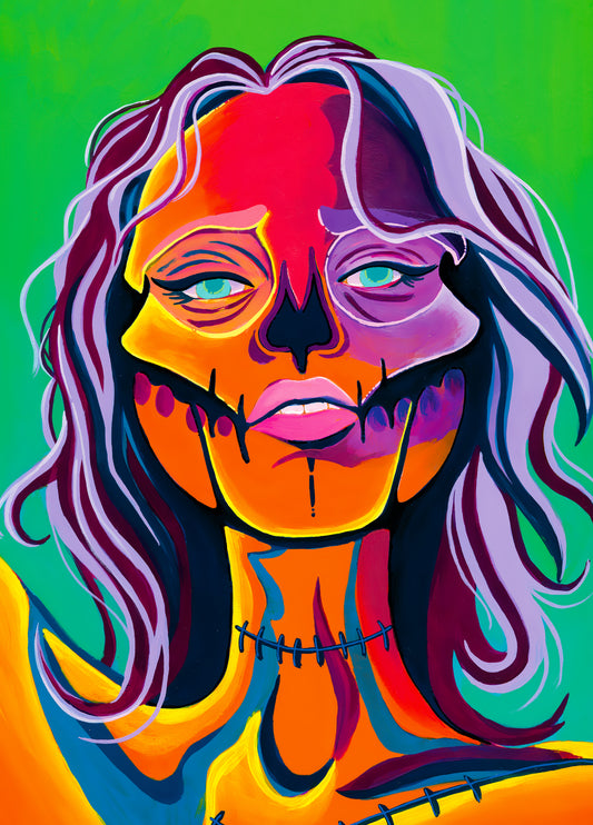 "Neon Death" Artist: Ariel West | JadedGemShop Diamond Painting Kit