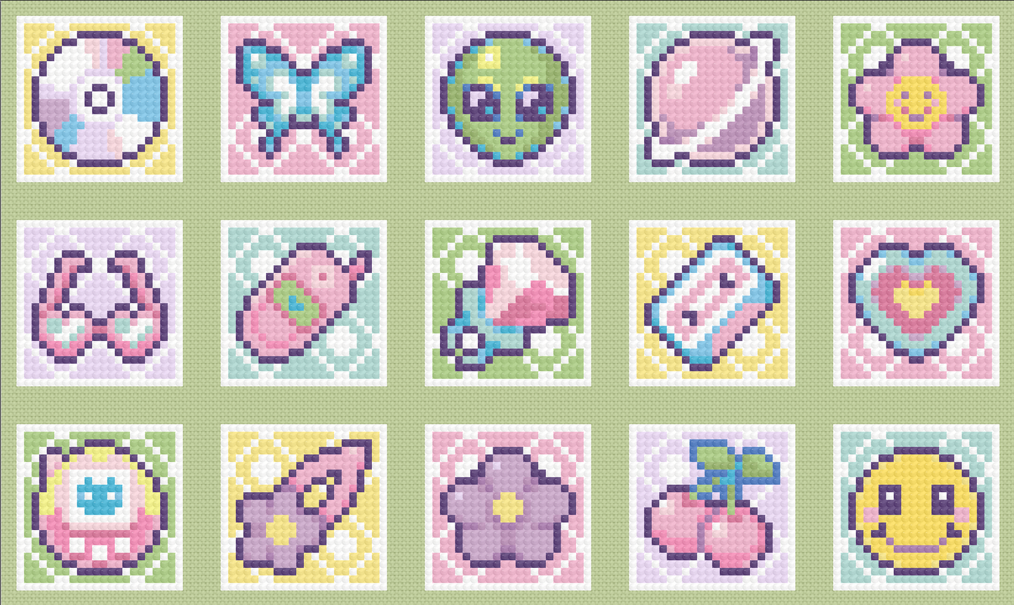 Y2K | Minis | Pixel Charted