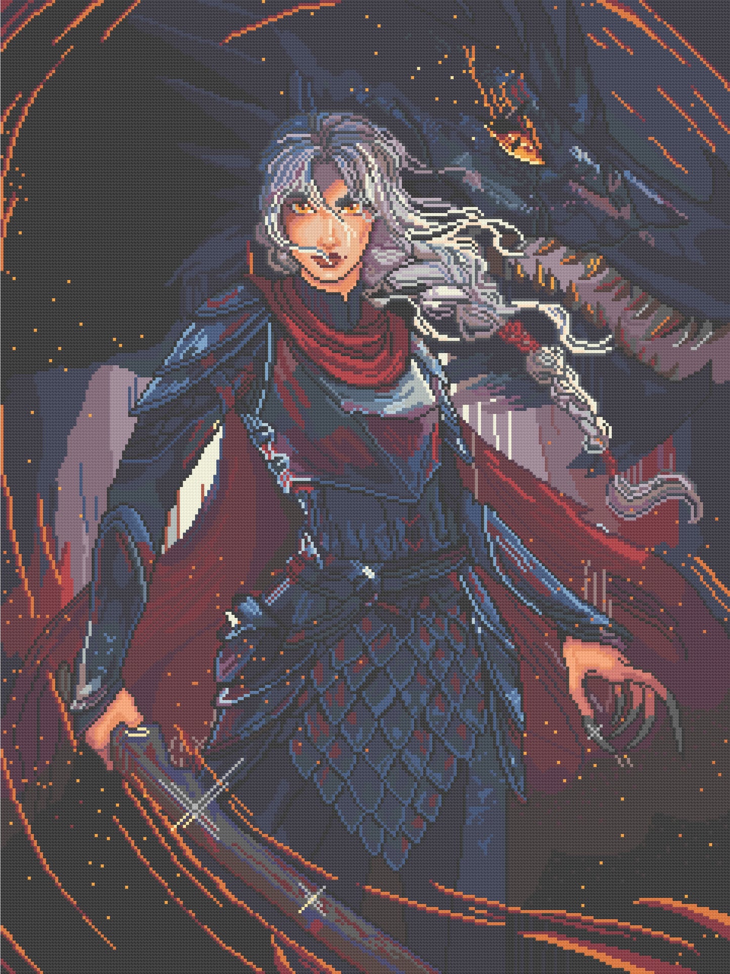 Wyvern Rider | Pixel Charted