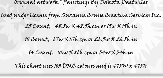 Cross Stitch Conversion for Colleen K Canvas and drills