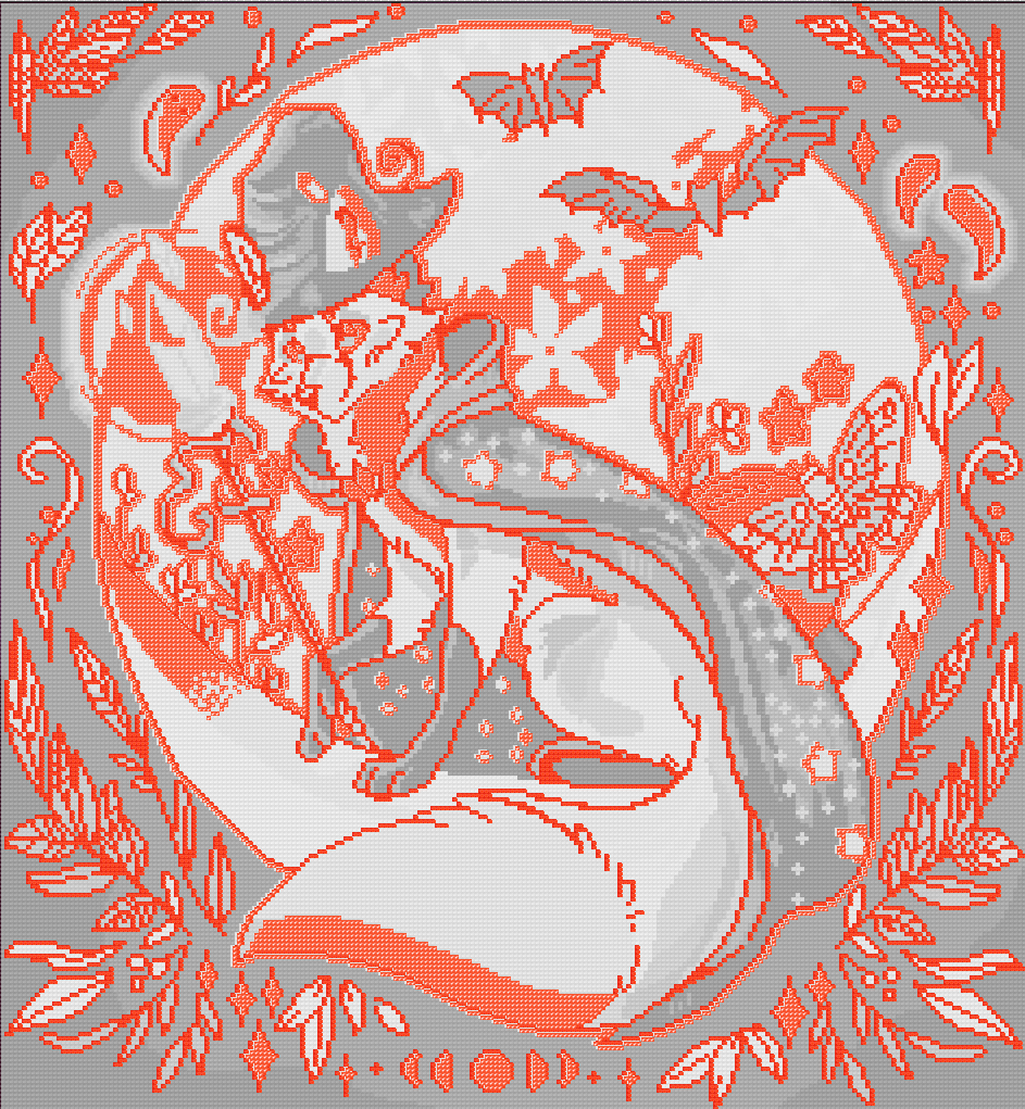 Foxy Little Witch | Pixel Charted