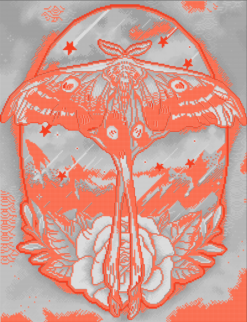 Comet Moth | Pixel Charted