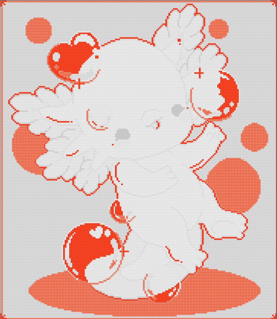 Rainbow Axolotl | Pixel Charted