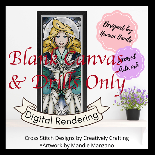 When Moon Comes Up | full set of drills and blank canvas for Creatively Stitching