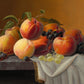 "Peaches, Grapes, and Apples" Artist: Severin Roesen | JadedGemShop Diamond Painting Kit