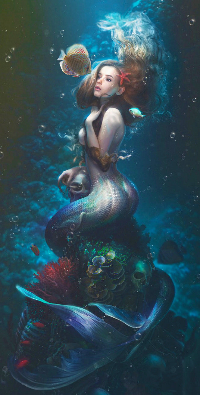 "Mermaids Meditation" Artist: Katie Prodayvoda | JadedGemShop Diamond Painting Kit