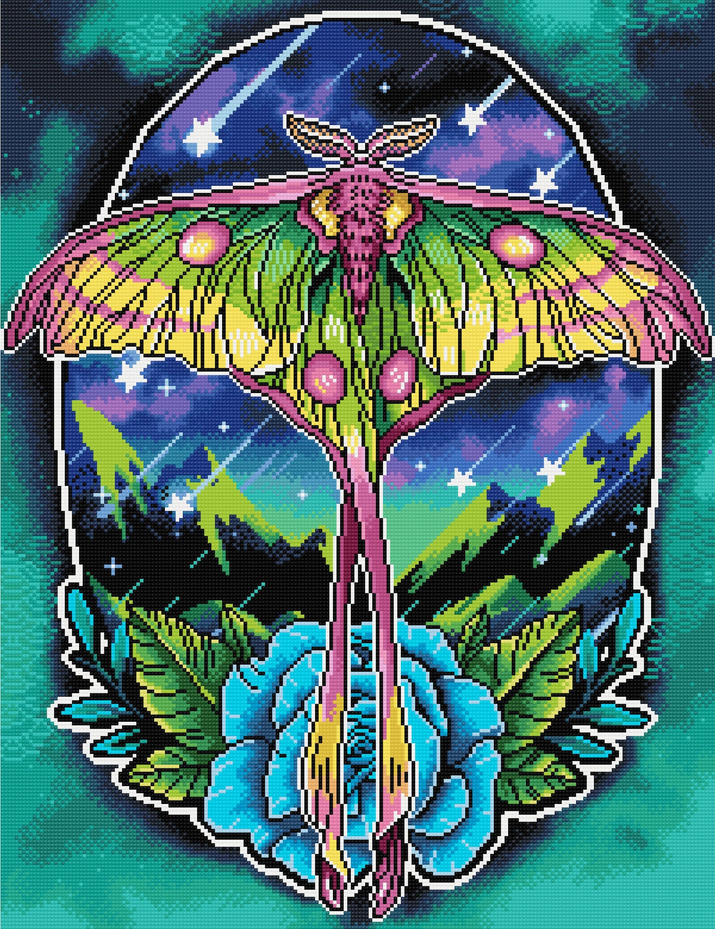 Comet Moth | Pixel Charted