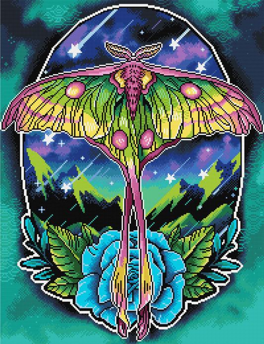 Comet Moth | Pixel Charted