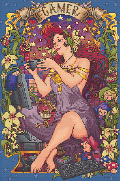 Gamer Girl | Pixel Charted