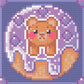 Blue Beary Doughnut | Hand Charted | Mini