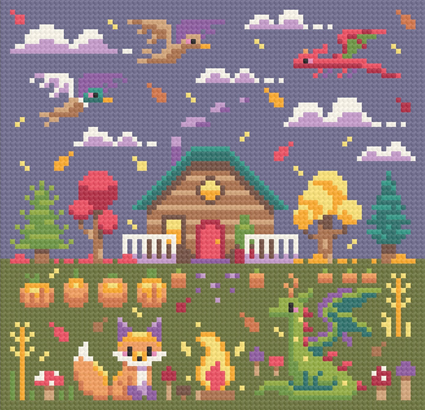 Enchanted Autumn | Pixel Charted | Ready To Ship