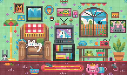 Saturday Mornings | Pixel Charted | Ready To Ship