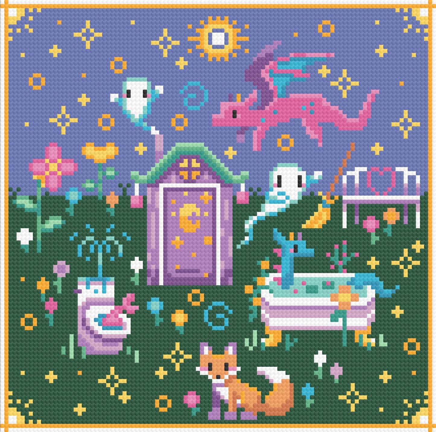 Witchy Outhouse | Pixel Charted