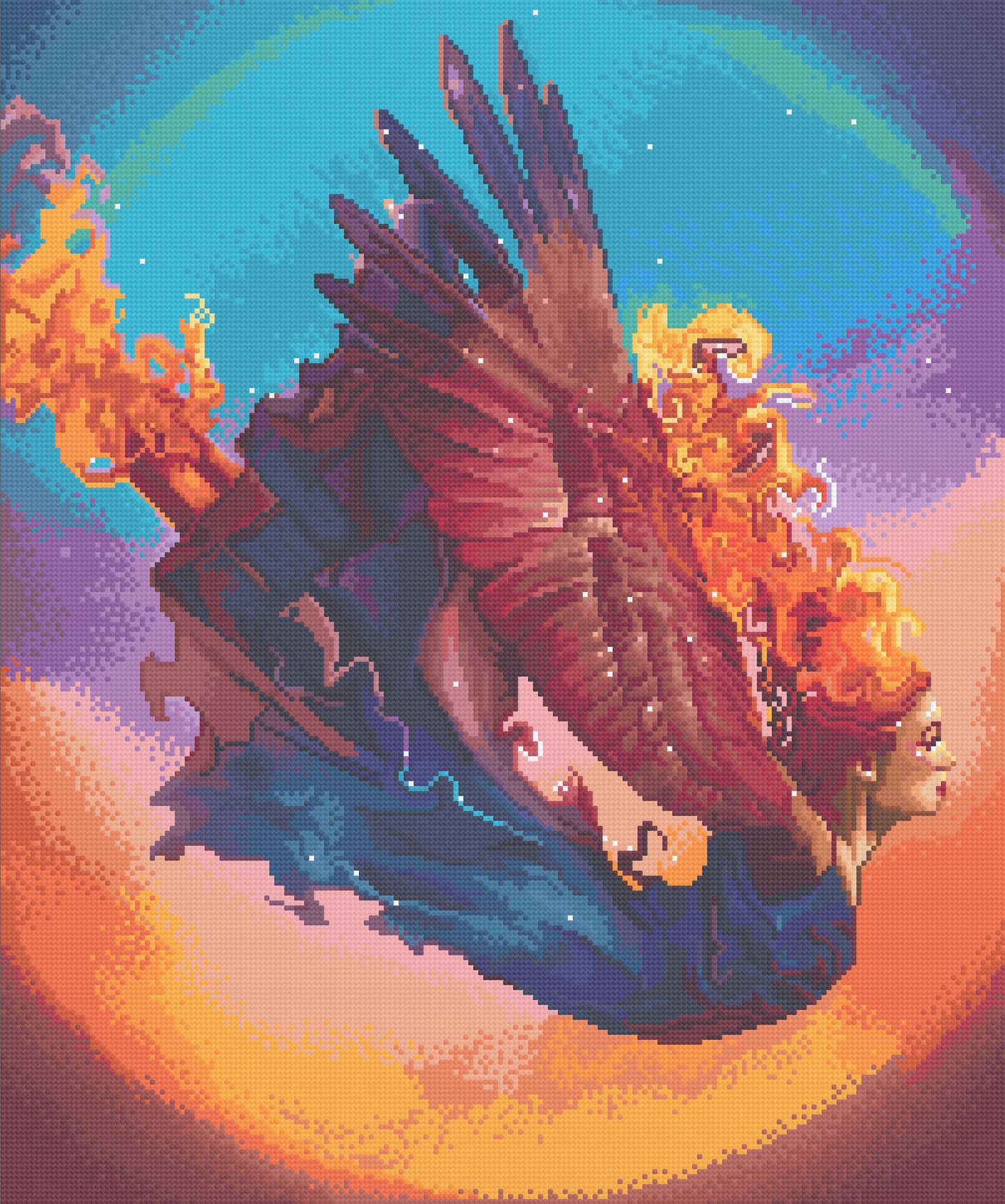 Fire Bird | Pixel Charted