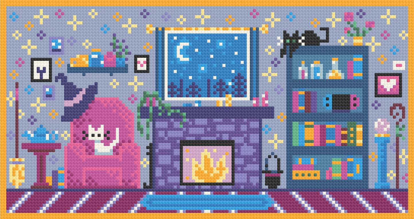 Cozy Spell Library | Pixel Charted