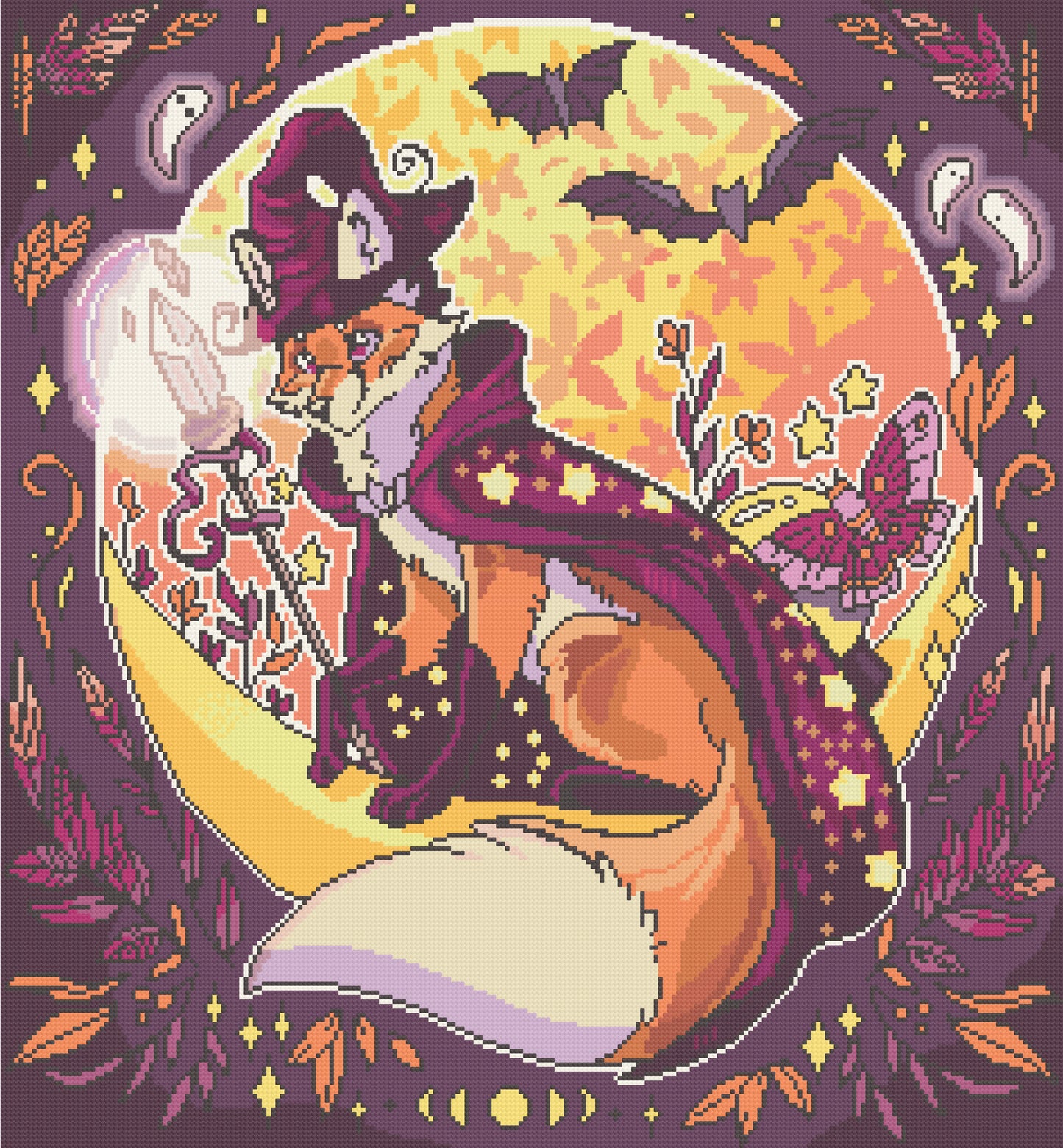 Foxy Little Witch | Pixel Charted