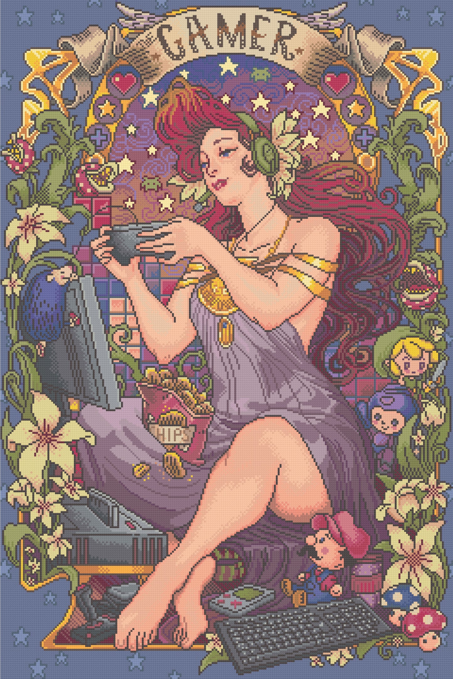 Gamer Girl | Pixel Charted