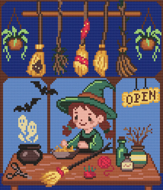 Witchy Broom Shop | Pixel Charted
