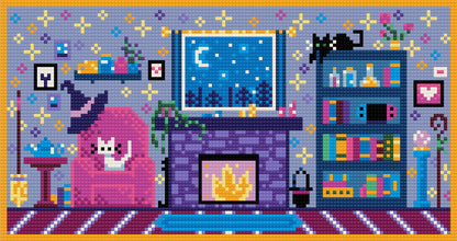 Cozy Spell Library | Pixel Charted