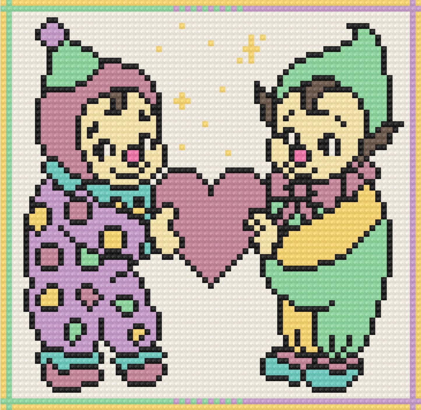 Clown Cuties | Pixel Charted