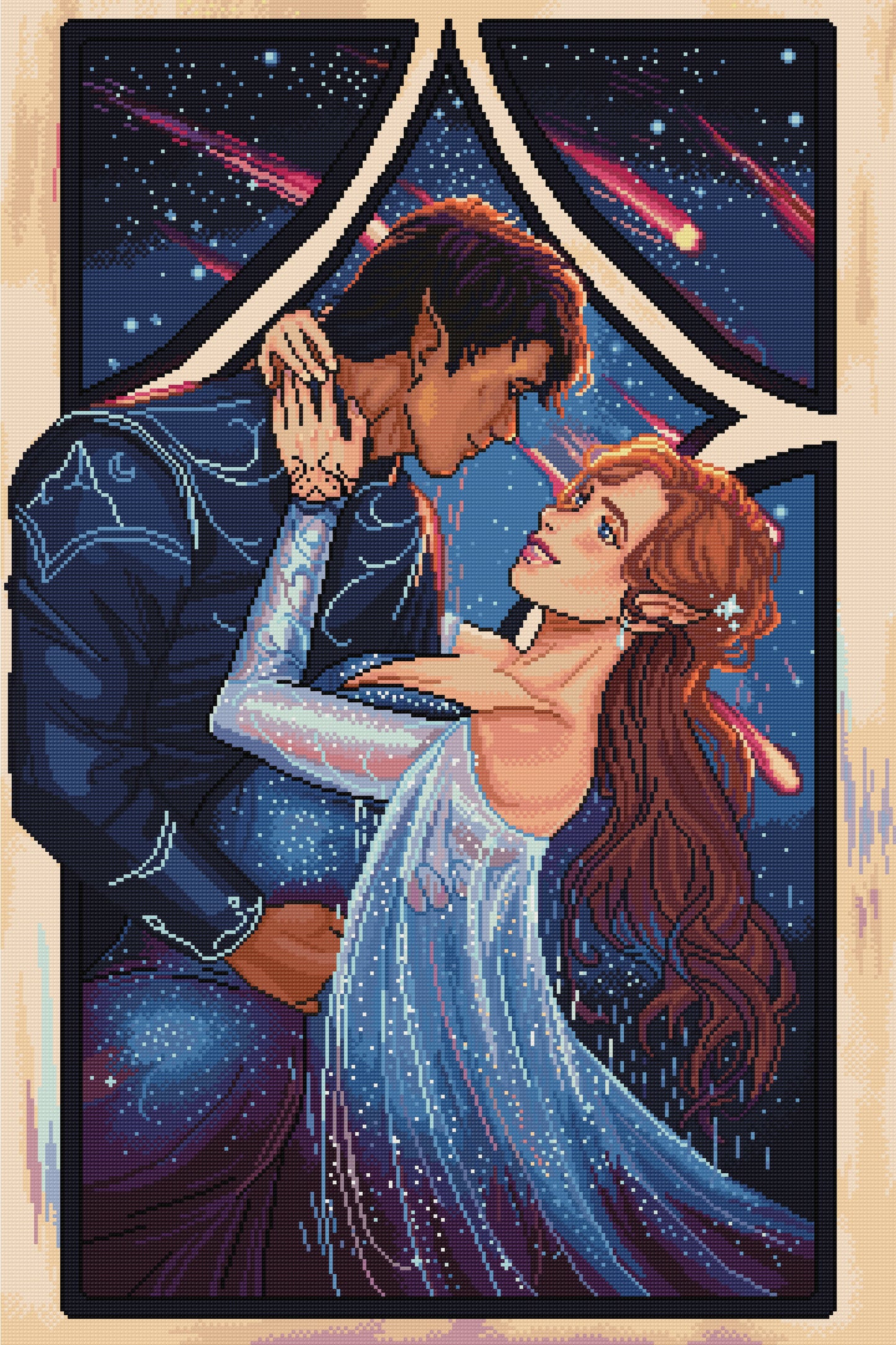 Starlit Lovers | Pixel Charted | Limited Edition