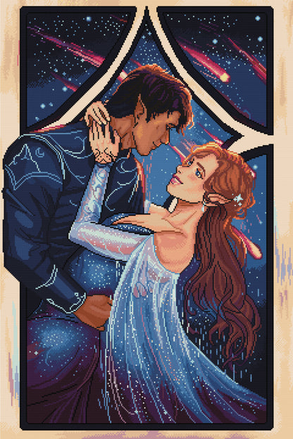 Starlit Lovers | Pixel Charted | Limited Edition