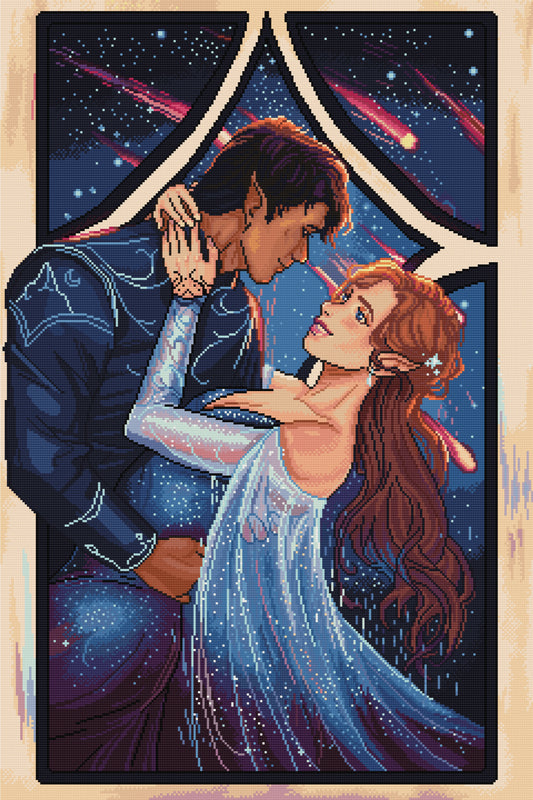 Starlit Lovers | Pixel Charted | Limited Edition