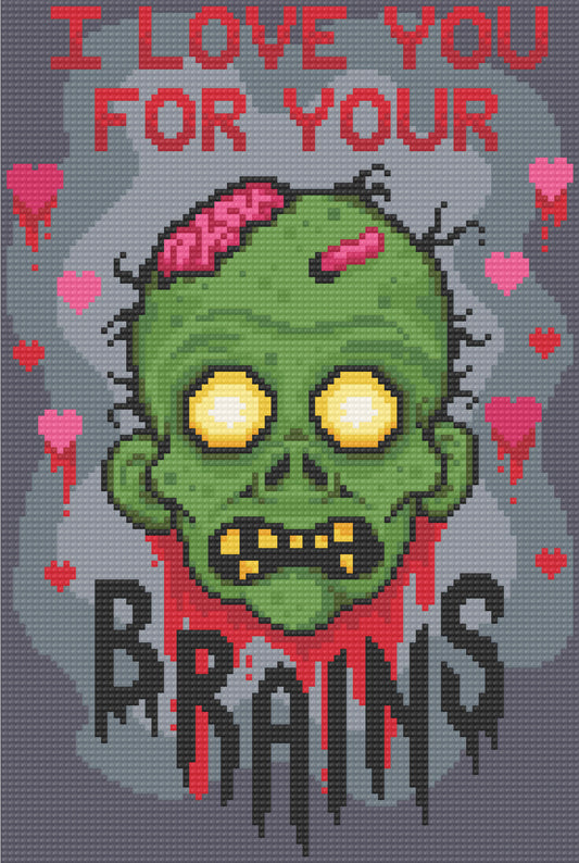 I Love You For Your Brains | Pixel Charted