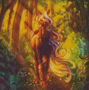 "In The Middle Of The Forest" Artist: Martith | JadedGemShop Diamond Painting Kit
