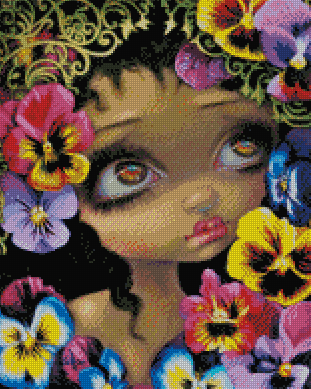 "Language Of Flowers 2" Artist: Jasmine Becket-Griffith| JadedGemShop Diamond Painting Kit