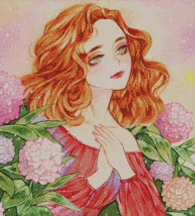 "For The Love Of Flowers" Artist: Shuika | JadedGemShop Diamond Painting Kit
