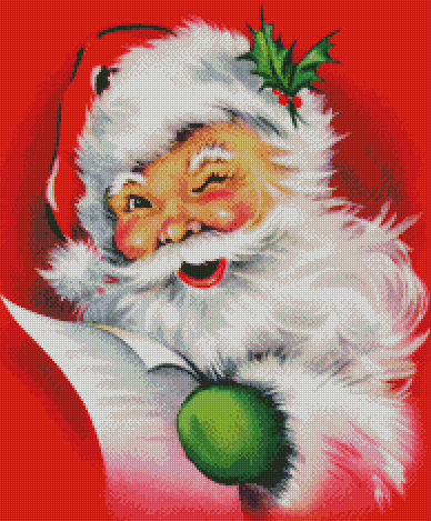 "Santas List" Artist: Public Domain | JadedGemShop Diamond Painting Kit