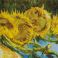"Four Cut Sunflowers" Artist: Vincent Van Gogh | JadedGemShop Diamond Painting Kit