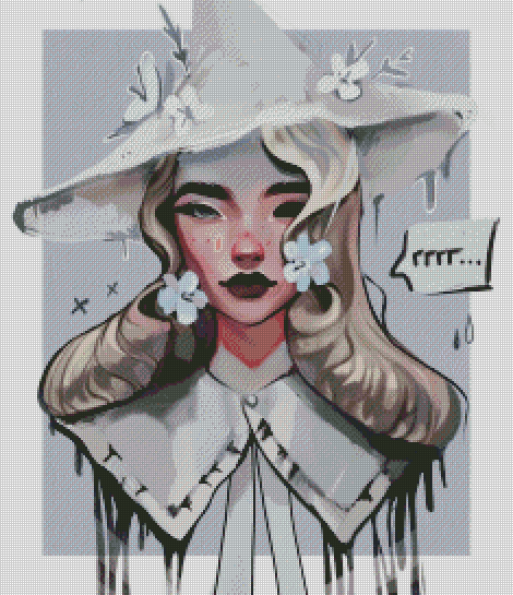 "White Witch" Artist: Ann.therosee | JadedGemShop Diamond Painting Kit