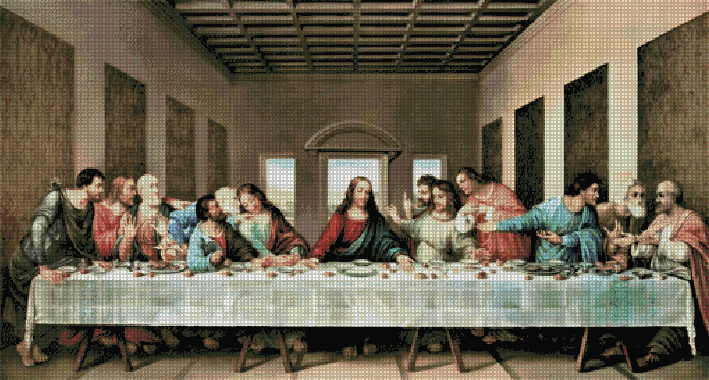 "Last Supper" Artist: Leonardo da Vinci | JadedGemShop Diamond Painting Kit