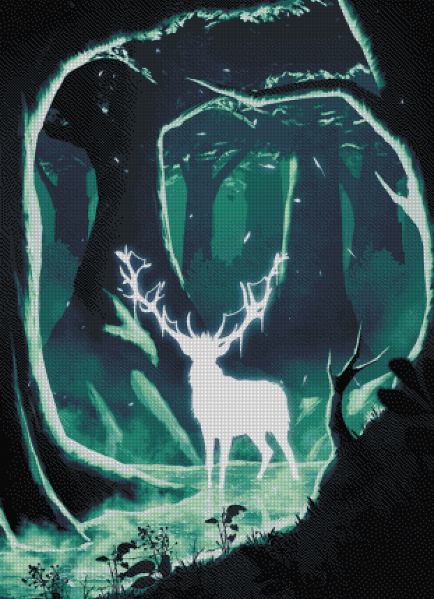 "Spirit of the Deer" Artist: Ayron.Arts | JadedGemShop Diamond Painting Kit