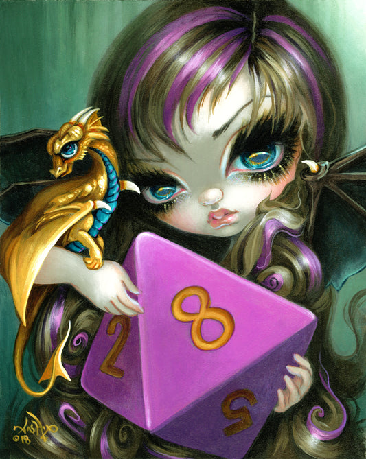 "8 Sided Dice Fairy" Artist: Jasmine Becket-Griffith | JadedGemShop Diamond Painting Kit