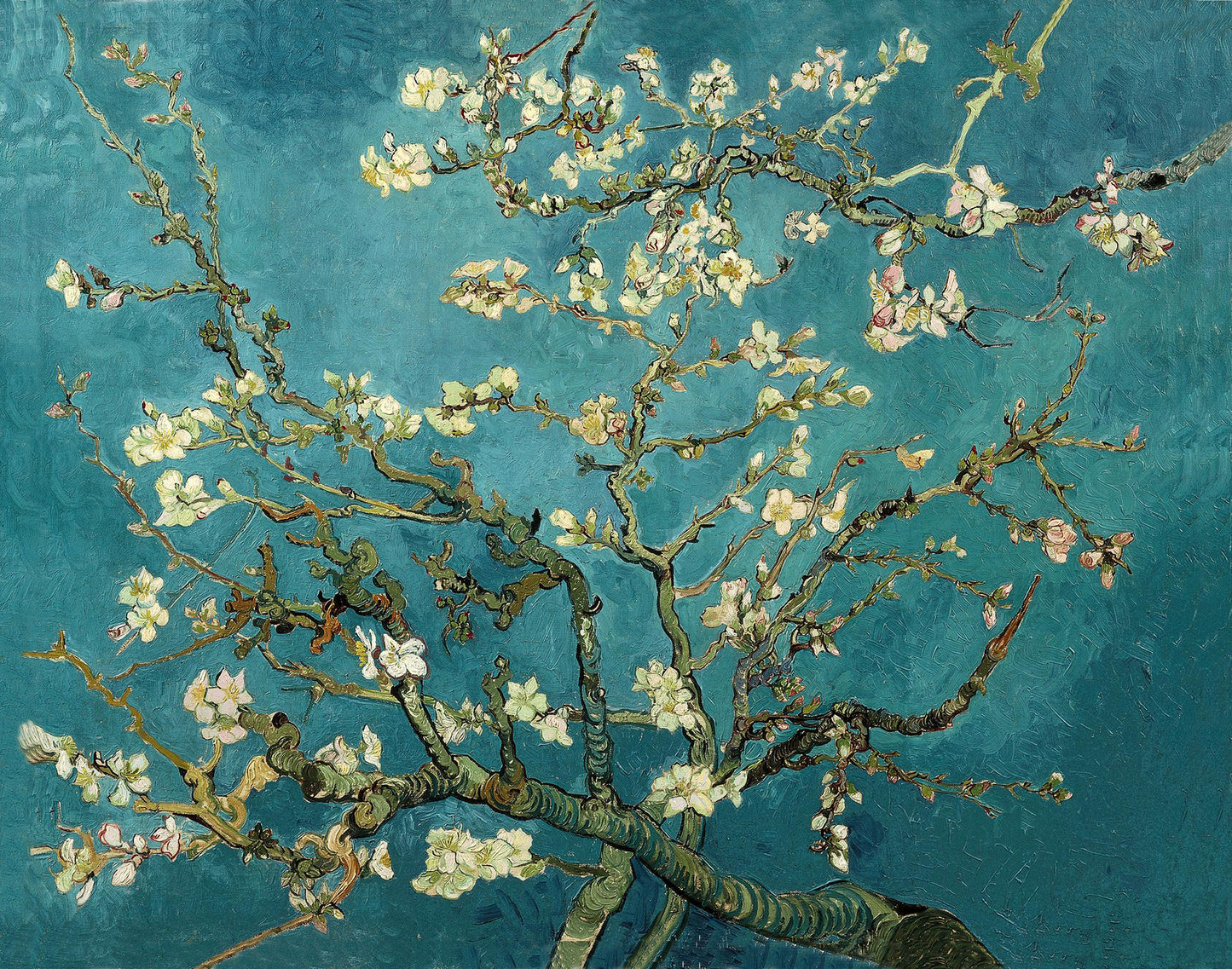 "Almond Blossoms" Artist: Van Gogh | JadedGemShop Diamond Painting Kit