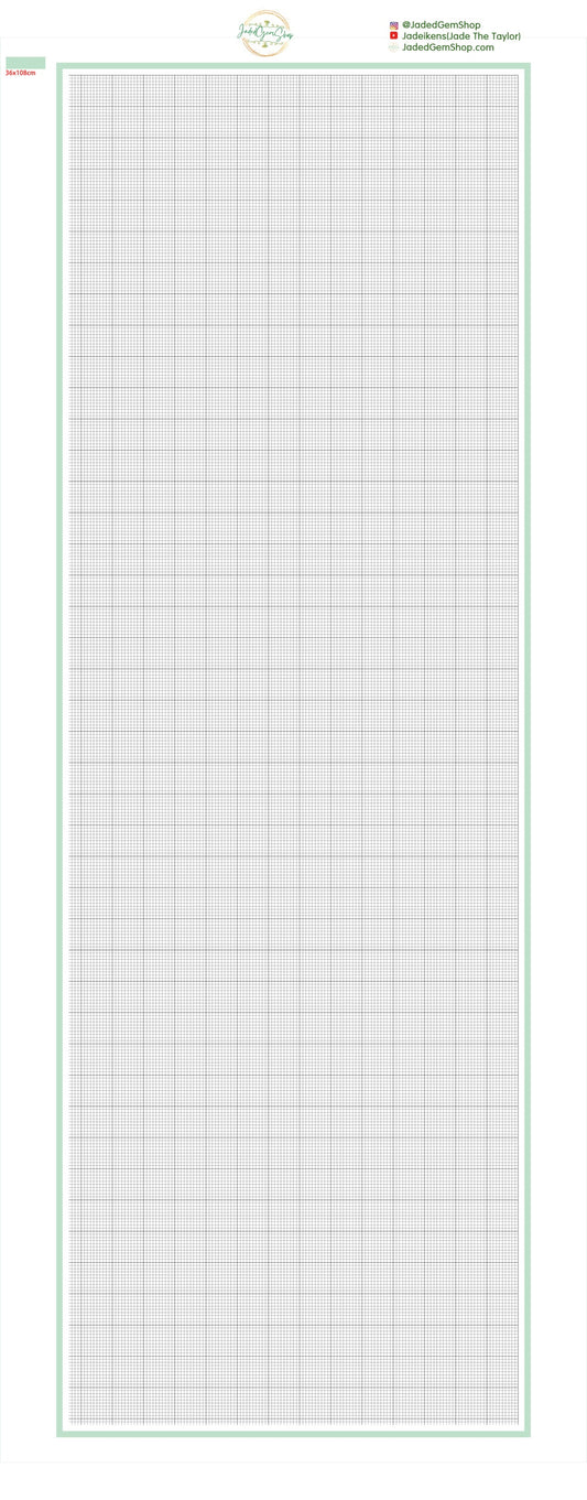 Blank 344 by 383 grid Diamond Painting Canvas for Creatively Stitching