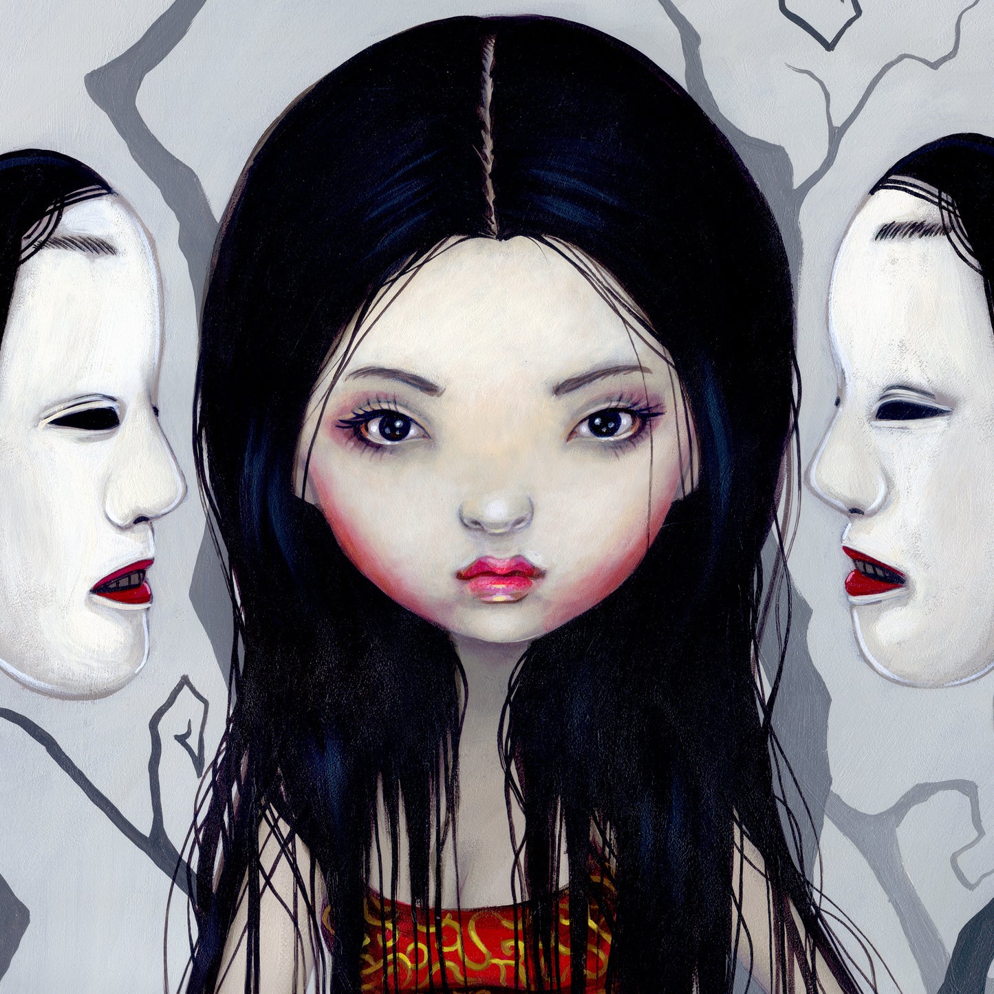 "Faceless Ghost" Half-Crop | Artist Jasmine Becket-Griffith | JadedGemShop Diamond Painting Kit