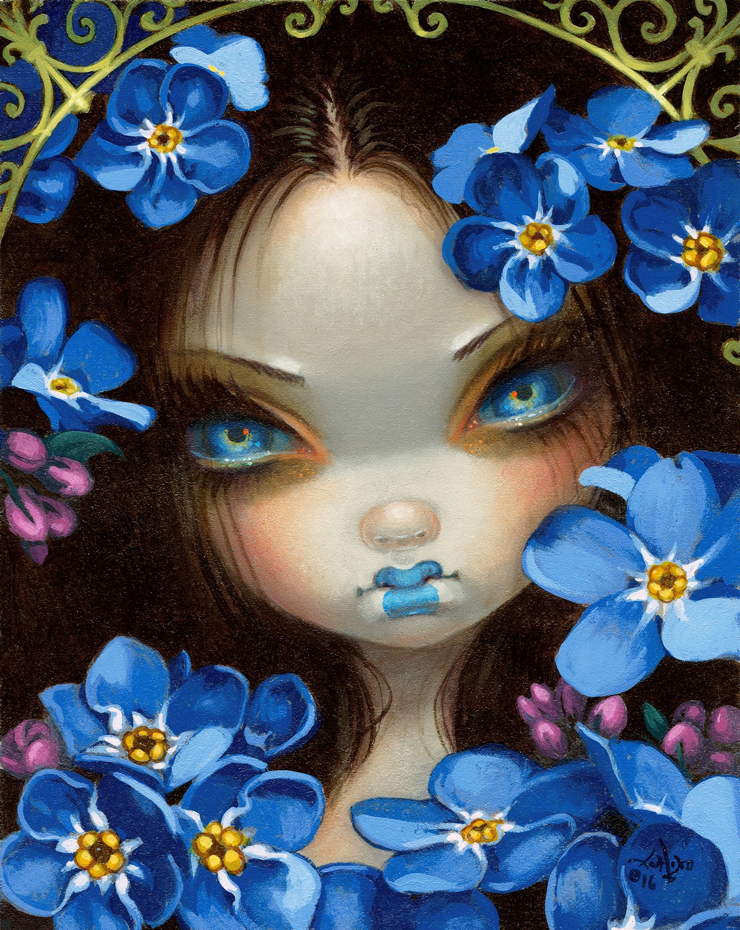 "Language Of Flowers 1" Artist: Jasmine Becket-Griffith| JadedGemShop Diamond Painting Kit