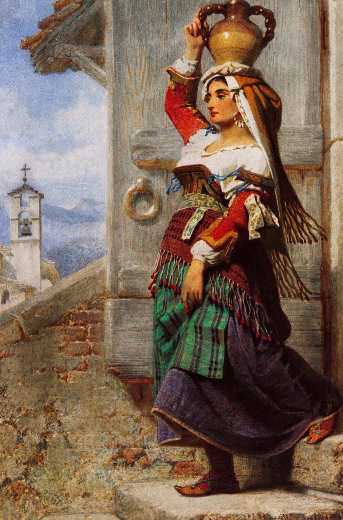 'A Water Carrier, By Carl Haag" size 80x120cm | JadedGemShop Diamond Painting Kit
